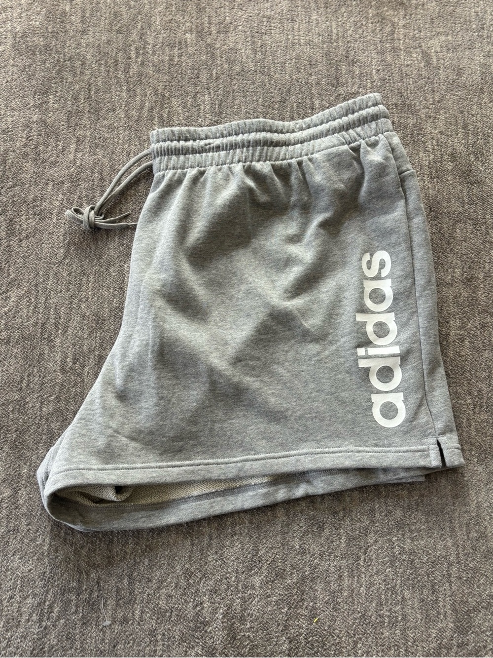 4X Adidas Women's Plus Inline French Terry Logo Active Gym Workout Shorts